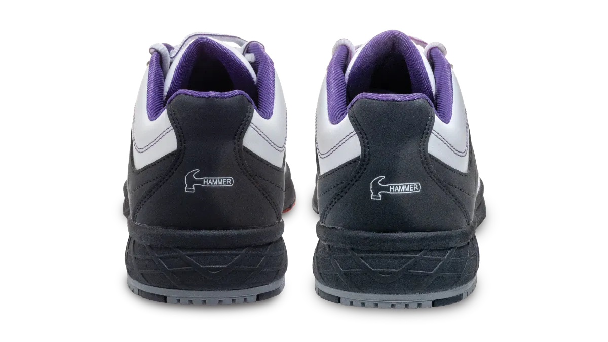 Hammer Destiny - White Black Purple - Right Handed Ladies Bowling Shoes