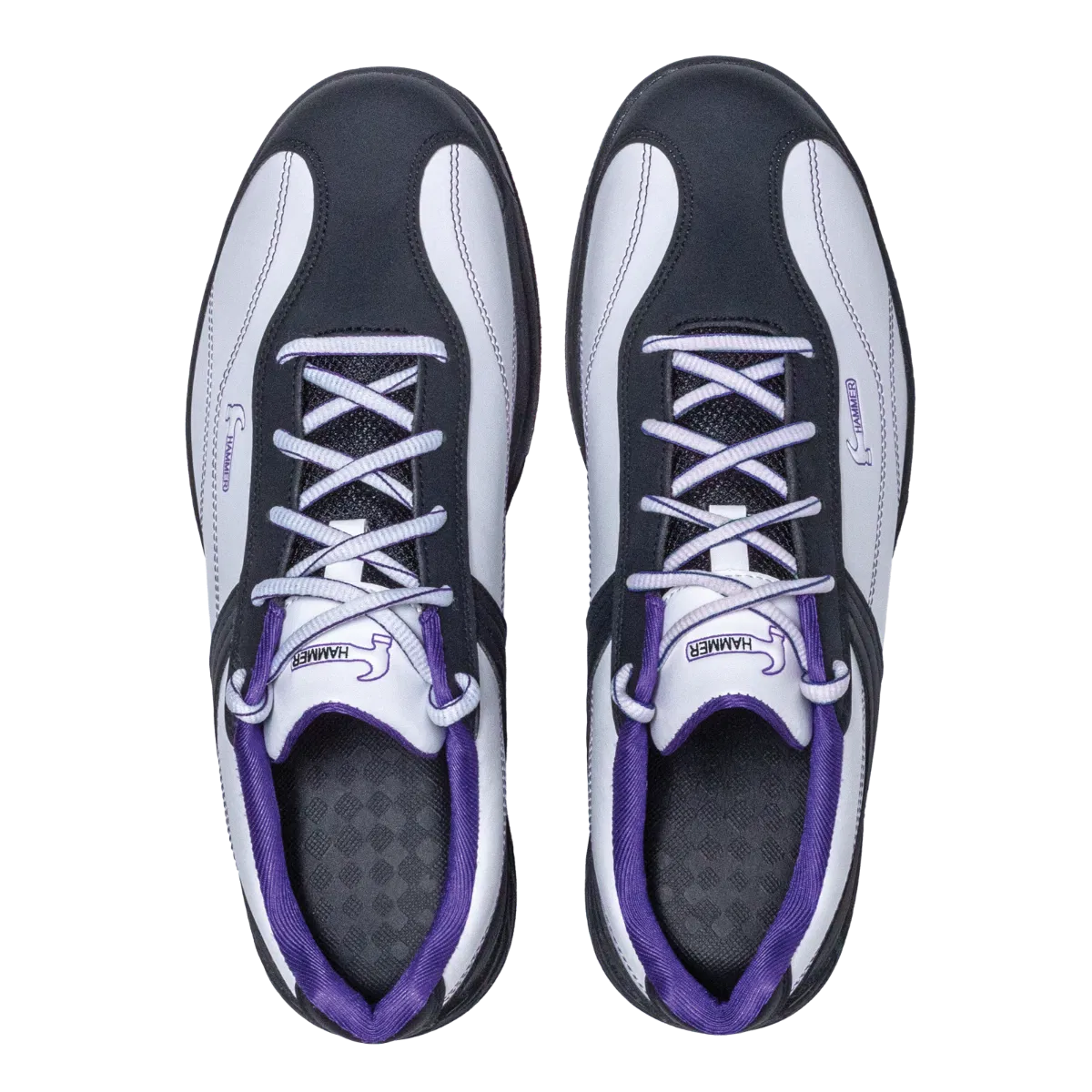 Hammer Destiny - White Black Purple - Right Handed Ladies Bowling Shoes