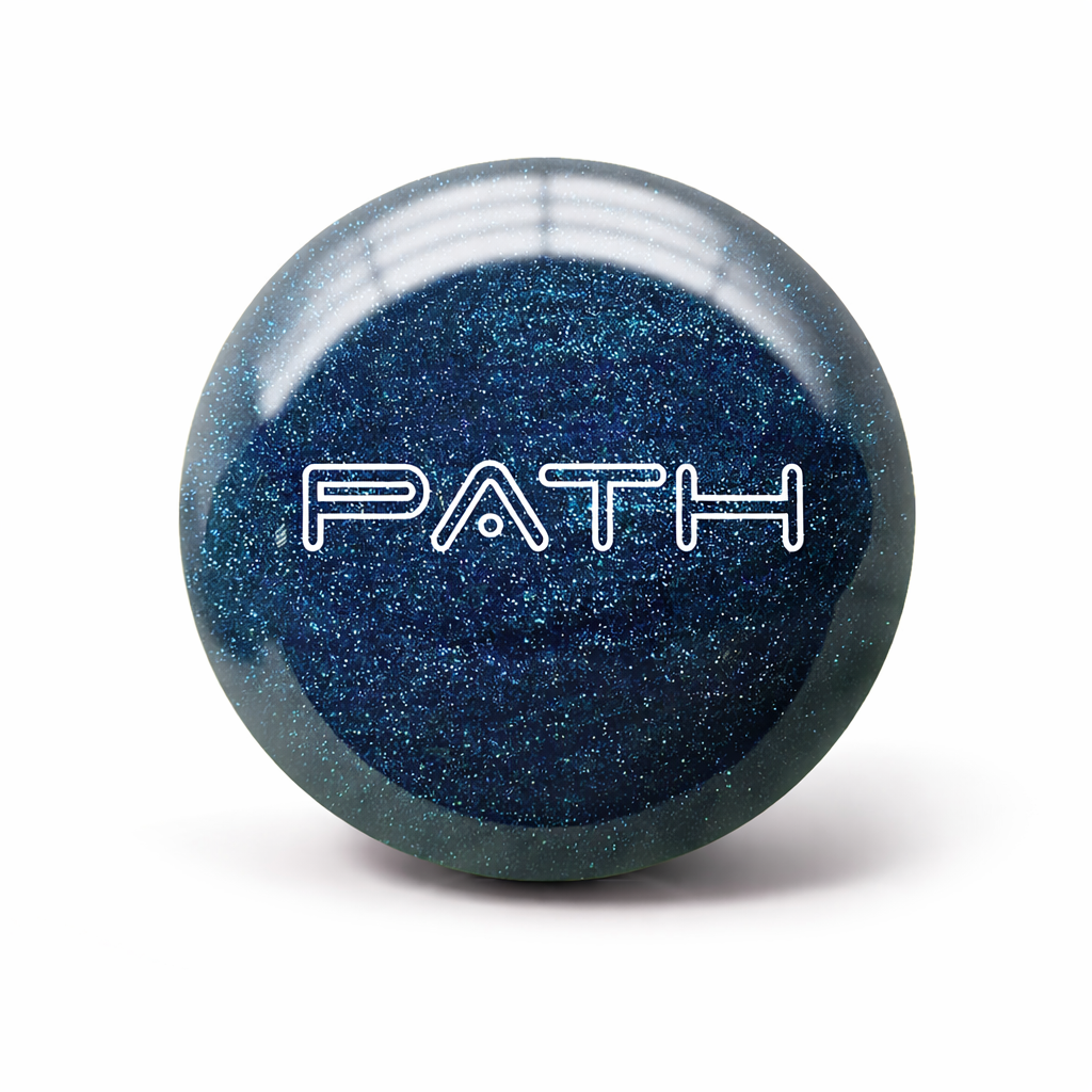 Path Ball Sapphire Strike Glitter polyester bowling ball polished plastic coverstock for dry lanes