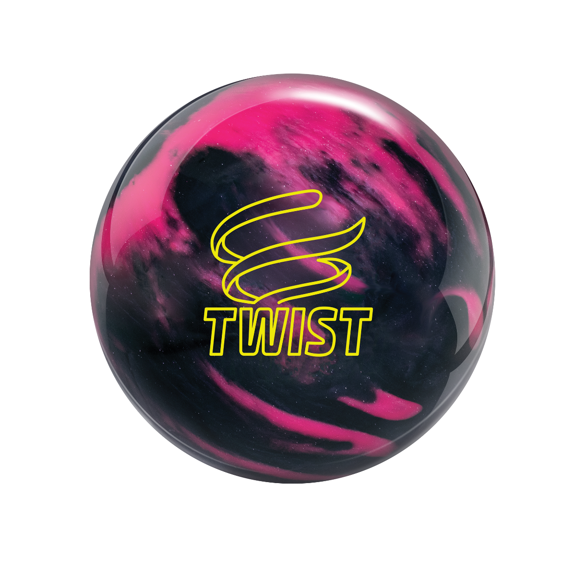 Black & Pink Reactive Bowling Ball