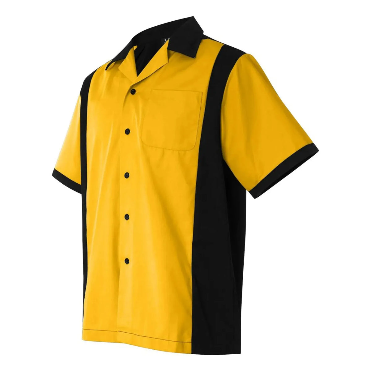 Hilton Gold Black Bowling Shirt X-Large