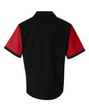 Hilton Red Black Panel Retro Bowling Shirt XL