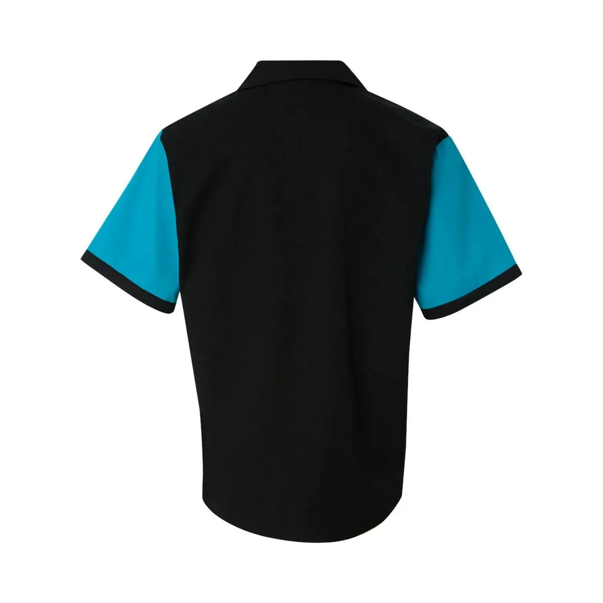 Hilton Turquoise Blue & Black Bowling Shirt X-Large