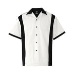 Hilton White & Black Bowling Shirt Medium