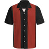Black & Red Panel Retro Tenpin Bowling Shirt