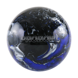 Probowl Black Blue Silver Bowling Ball, Polyester Bowling Balls