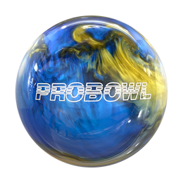 Pro Bowl Blue Black Gold Polyester Bowling Ball