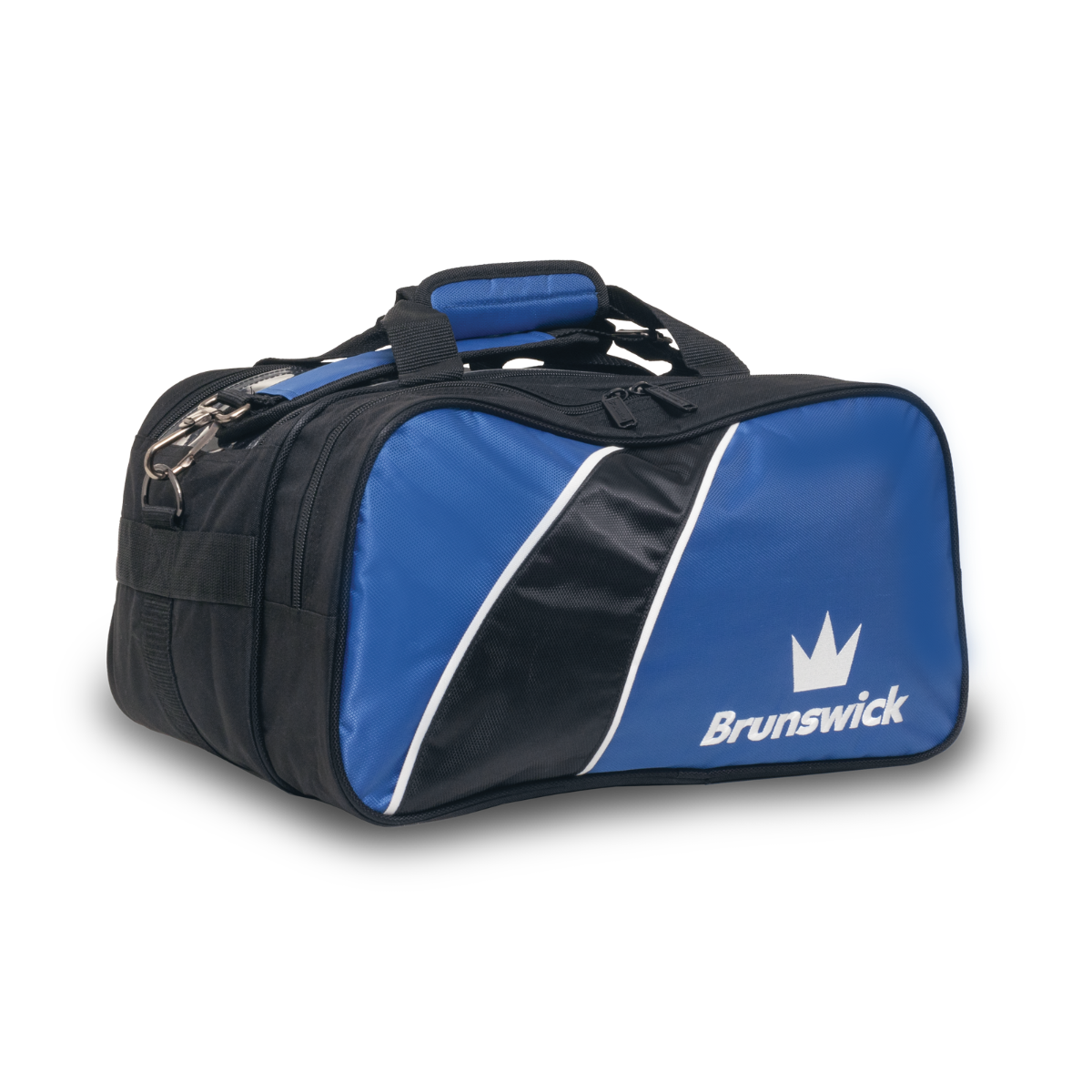 Brunswick Edge Double Tote with Pouch - Black/Blue