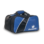Brunswick Edge Double Tote with Pouch - Black/Blue
