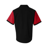 Hilton Red Black Panel Retro Bowling Shirt