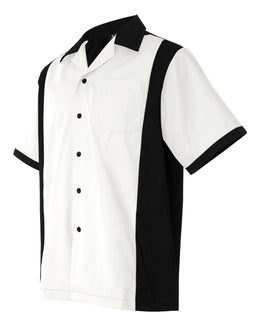 Hilton White & Black Bowling Shirt