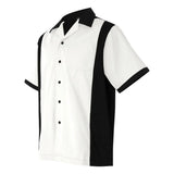 Hilton White & Black Bowling Shirt