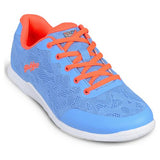 Sky Blue & Orange Ladies Tenpin Bowling Shoes - KR Strikeforce