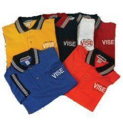 Vise Grip Bowling Polo Shirt - Medium Blue, Bowling Shirt