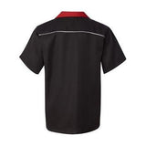 Black Red Stripe Bowling Shirt