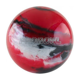 Probowl Red White Black Bowling Ball, Polyester Bowling Balls